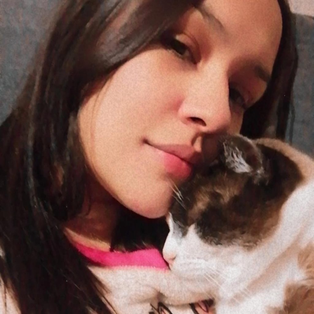 Cleo con su familia
